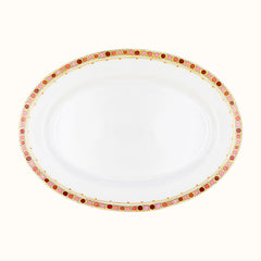 Syracuse Rose Limoges Porcelain Oval Platter