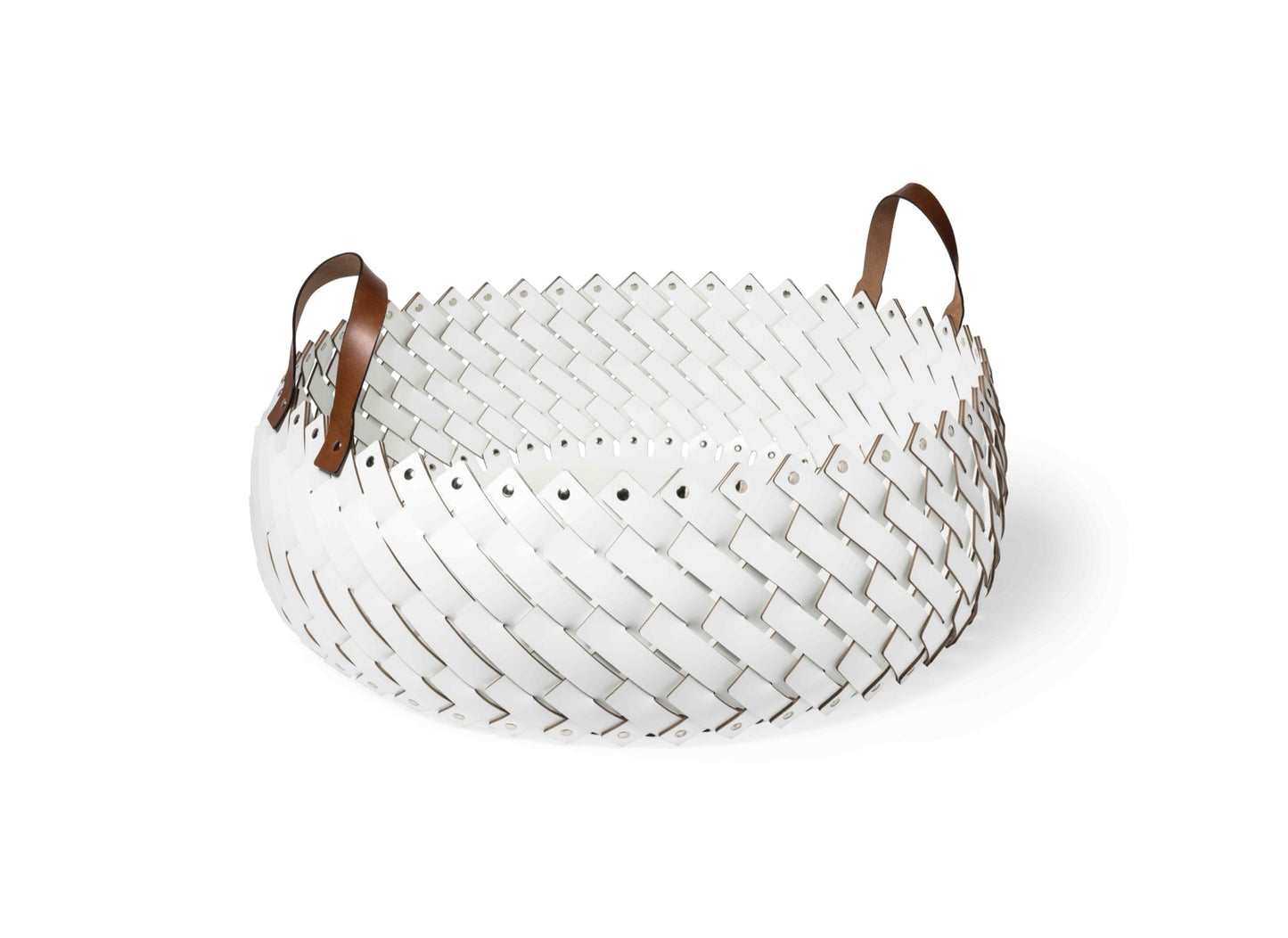 Pinetti × Antonio De Marco Almeria | Hand-Woven Leather Baskets: Eco-friendly washable leather baskets, hand-woven and available in multiple shapes and sizes, ideal for indoor and outdoor use | Storage & Outdoor / Baskets | 2Jour Concierge, your luxury lifestyle shop | luxury interiors, refined living, yacht décor, spa décor, outdoor elegance, boutique hotels, home organization, hospitality décor, office décor