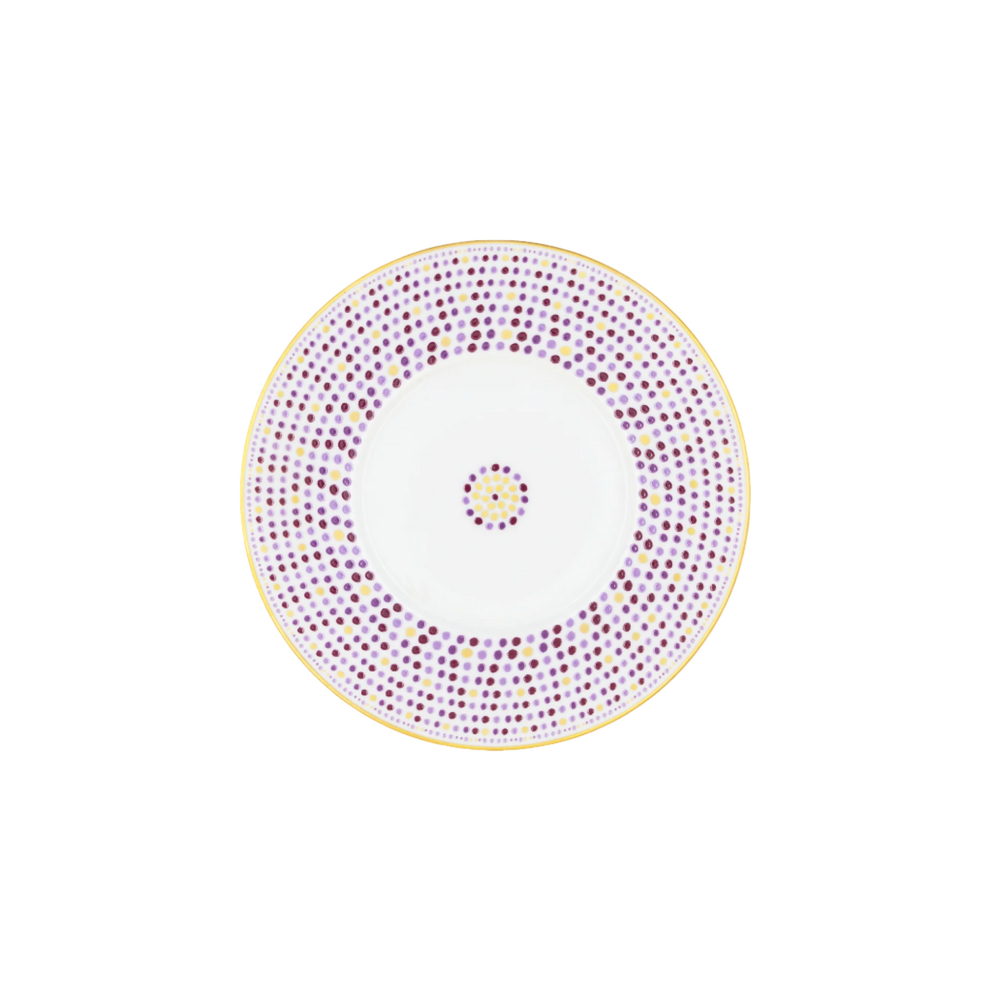 Robert Haviland & C. Parlon Villa Toscana | Dessert Plate: Fine Limoges porcelain with central geometric motif and smooth, glazed finish, perfect for desserts or refined starters | Tableware & Serveware / Plates | 2Jour Concierge, your luxury lifestyle shop