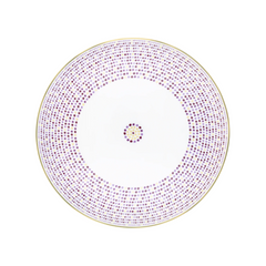 Villa Toscana Limoges Porcelain Round Tart Dish, Cassis