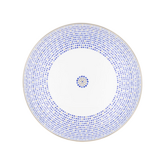 Villa Toscana Limoges Porcelain Buffet Plate, Indigo