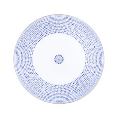 Villa Toscana Limoges Porcelain Round Tart Dish, Indigo