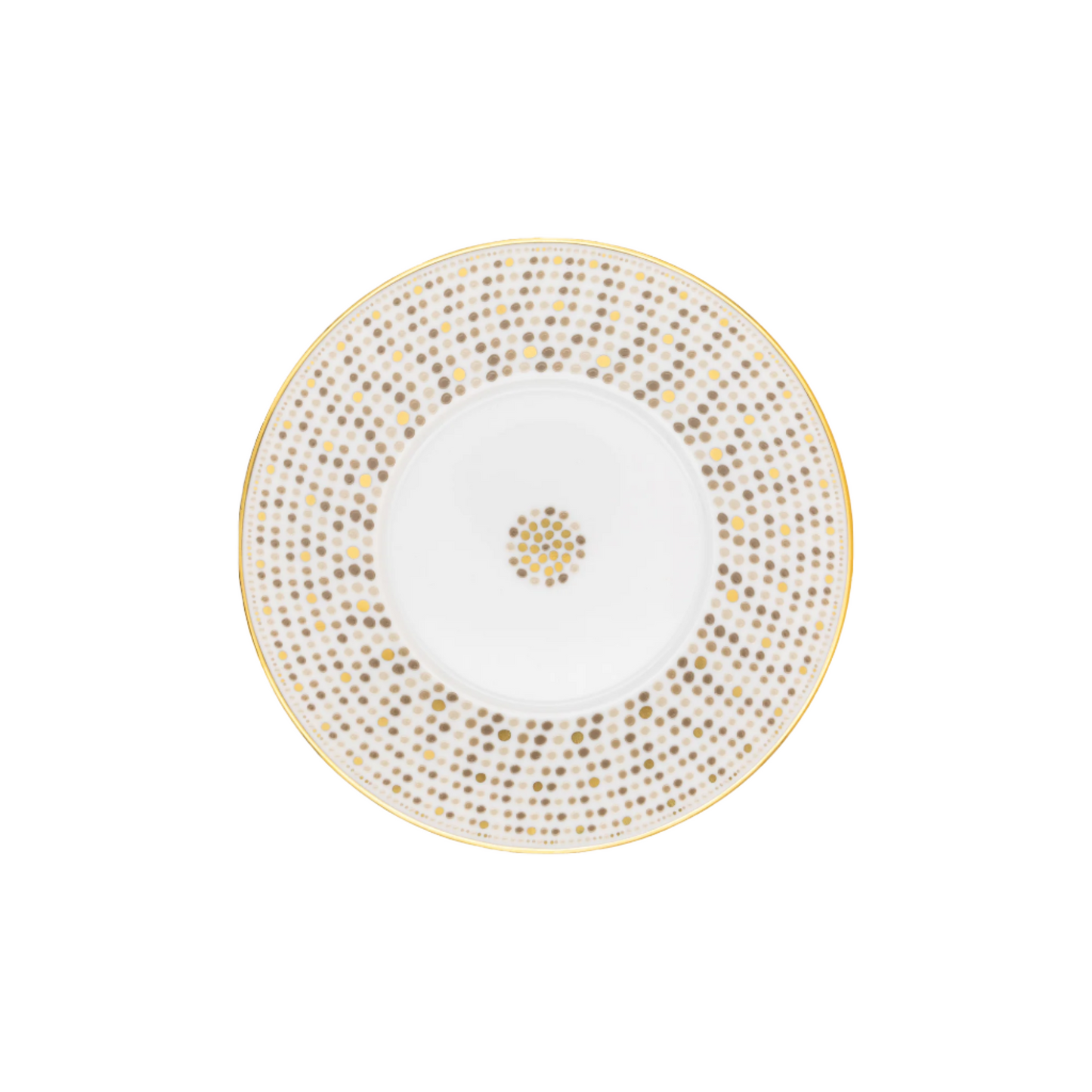 Robert Haviland & C. Parlon Villa Toscana | Dessert Plate: Fine Limoges porcelain with central geometric motif and smooth, glazed finish, perfect for desserts or refined starters | Tableware & Serveware / Plates | 2Jour Concierge, your luxury lifestyle shop