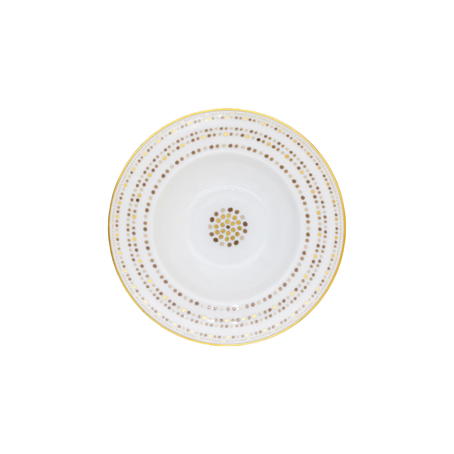 Robert Haviland & C. Parlon Villa Toscana | Rim Soup Plate: Fine Limoges porcelain with central geometric motif and smooth, glazed finish, perfect for soups or first courses | Tableware & Serveware / Soup Plates | 2Jour Concierge, your luxury lifestyle shop
