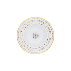 Villa Toscana Limoges Porcelain Rim Soup Plate, Mastic