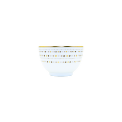 Villa Toscana Limoges Porcelain Chinese Rice Bowl, Mastic