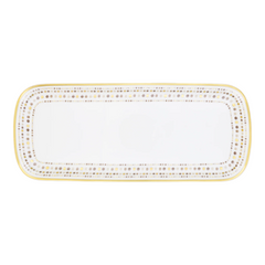 Villa Toscana Limoges Porcelain Rectangular Cake Dish, Mastic