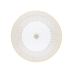 Villa Toscana Limoges Porcelain Round Tart Dish, Mastic