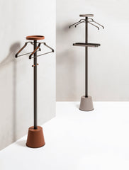 Philippe Metal Clothes Valet With Leather Inserts Tall