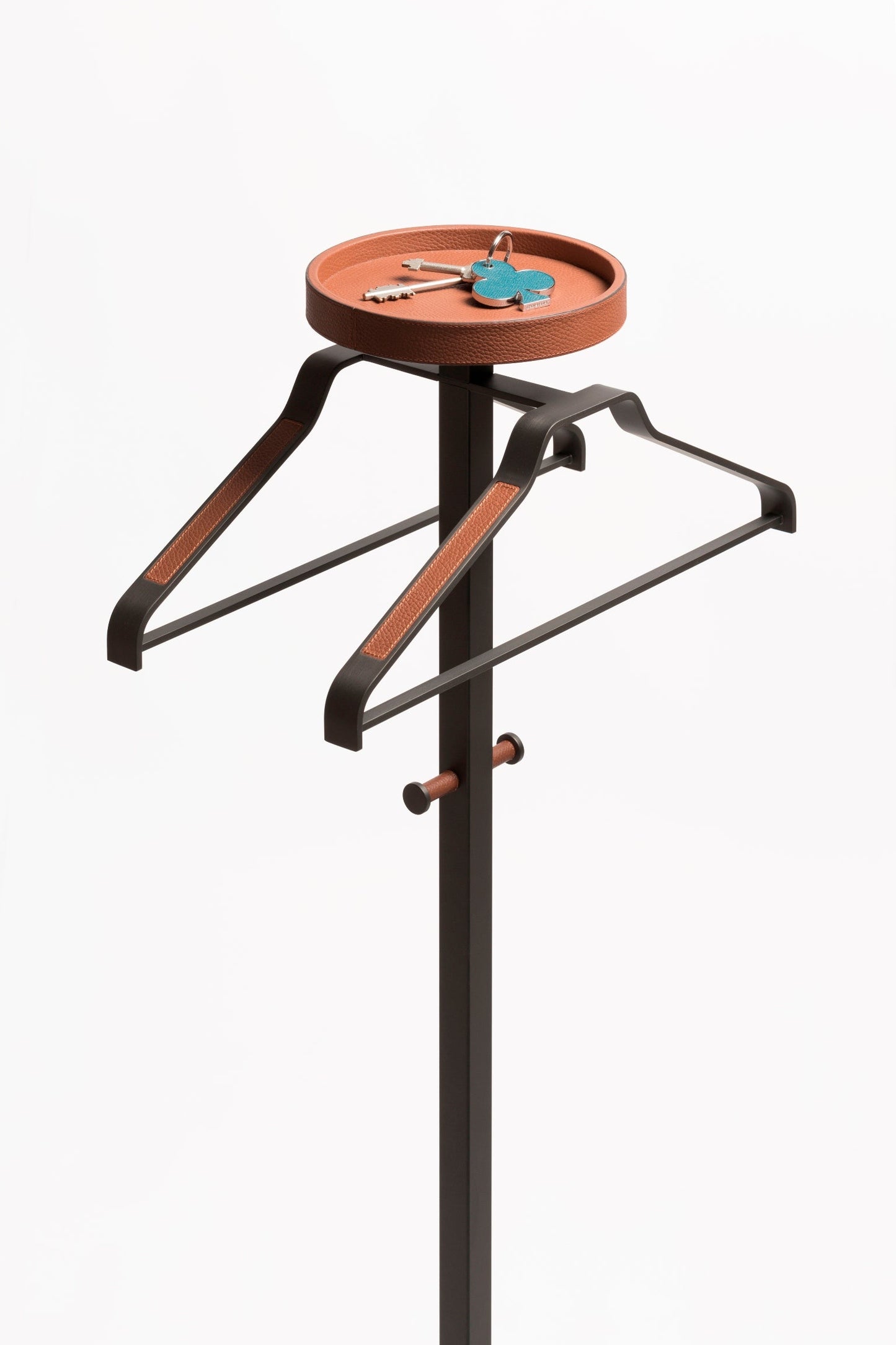 Giobagnara Philippe Metal Clothes Valet With Leather Inserts | Stylish Wardrobe Accessories, Elegant Closet Organization & Gift Items | 2Jour Concierge, #1 luxury high-end gift & lifestyle shop