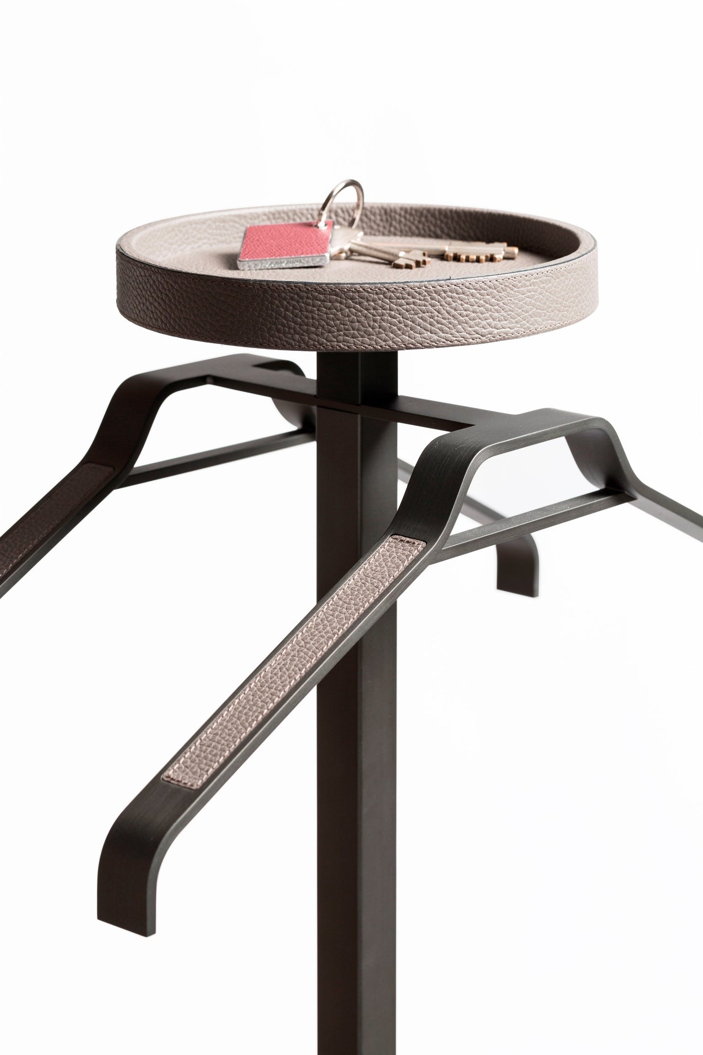 Giobagnara Philippe Metal Clothes Valet With Leather Inserts | Stylish Wardrobe Accessories, Elegant Closet Organization & Gift Items | 2Jour Concierge, #1 luxury high-end gift & lifestyle shop