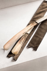 Corno Buffalo Shoehorn with Leather Handle