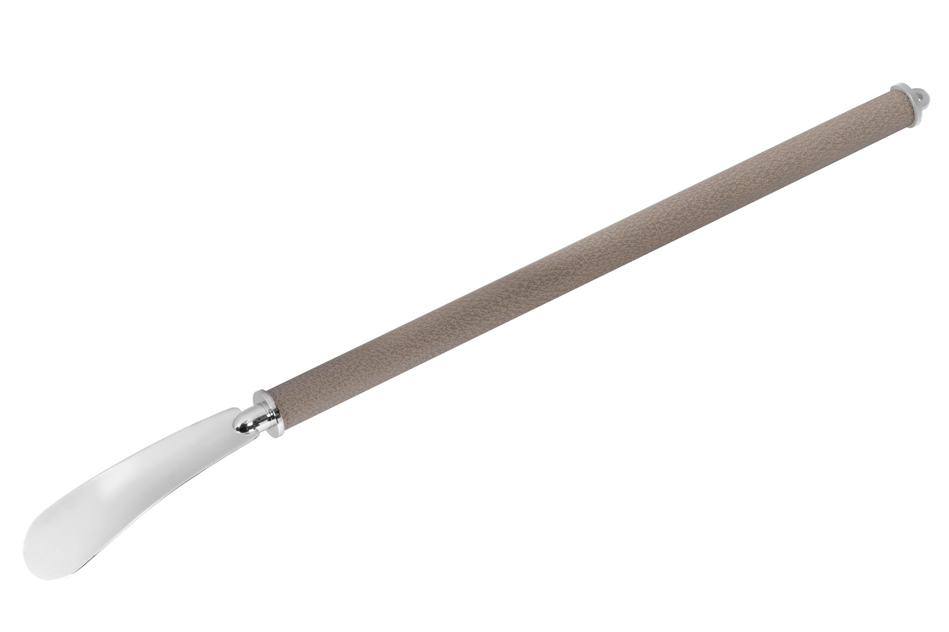 Giobagnara Icaro shoehorn | Metal structure available in various finishes with a fine leather grip | Available in regular and long versions for versatile use | A sleek and practical accessory with refined detailing | Home accessories | 2Jour Concierge, your luxury lifestyle shop