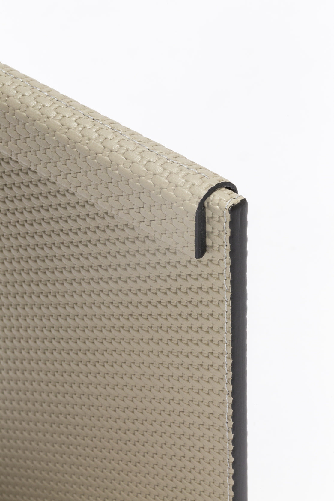 Boston Leather-Covered Wood Menu Stand with Magnetic Flaps