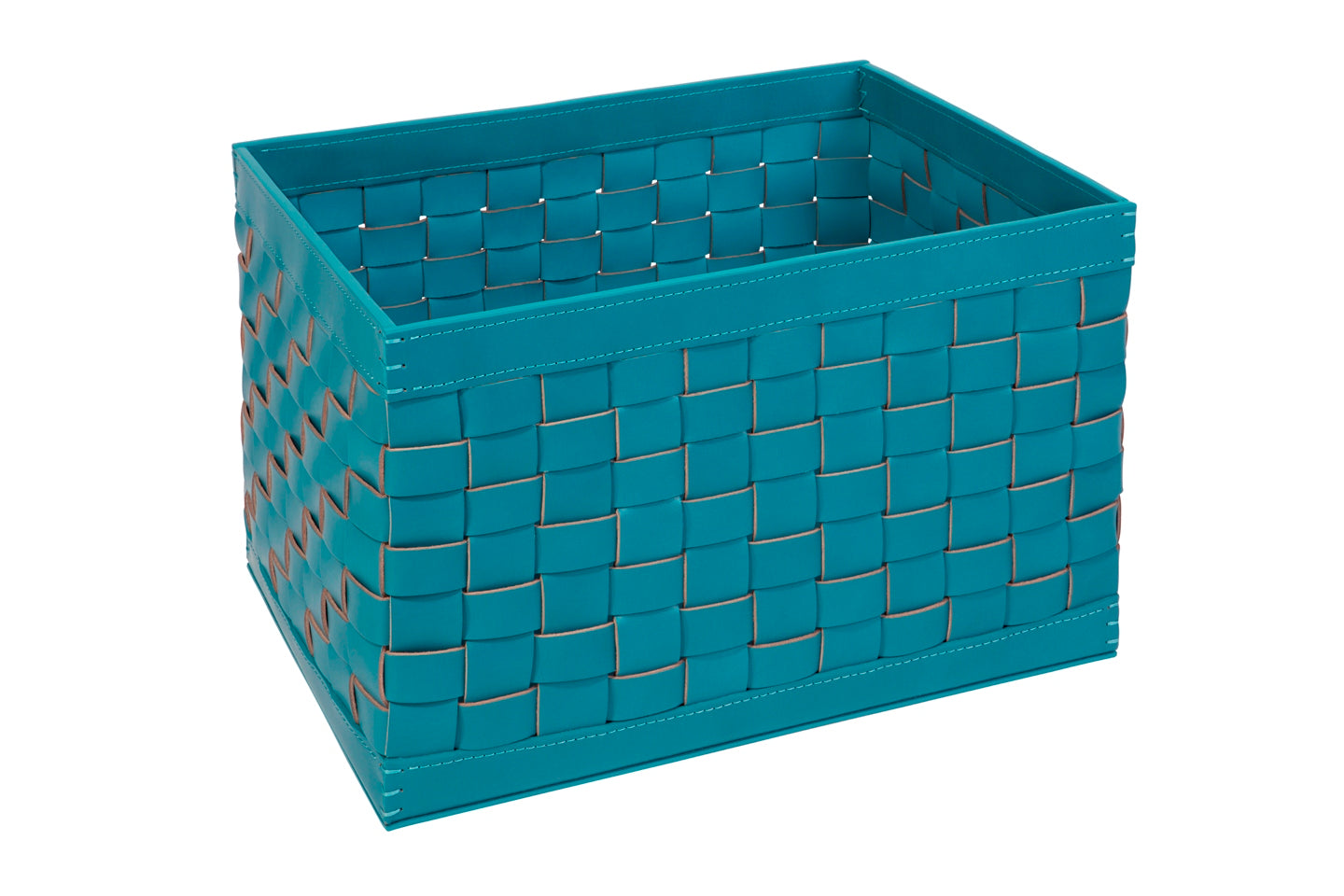Riviere Barcellona Storage Basket – Rectangular High | Handwoven in luxurious leather, this elegant storage basket offers refined utility for a variety of spaces | Available in small and large sizes, with optional internal dividers (6 or 8 compartments) for organized storage | Ideal for storing accessories, linens, or everyday essentials with elevated style | A perfect solution for sophisticated homes, yachts, or boutique hospitality settings | Home accessories & leather goods | 2Jour Concierge, your luxury