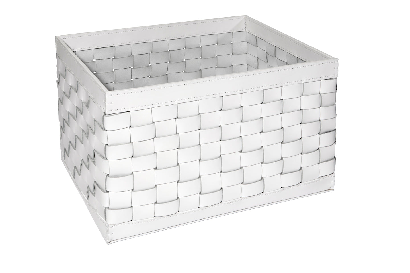 Riviere Barcellona Storage Basket – Rectangular High | Handwoven in luxurious leather, this elegant storage basket offers refined utility for a variety of spaces | Available in small and large sizes, with optional internal dividers (6 or 8 compartments) for organized storage | Ideal for storing accessories, linens, or everyday essentials with elevated style | A perfect solution for sophisticated homes, yachts, or boutique hospitality settings | Home accessories & leather goods | 2Jour Concierge, your luxury