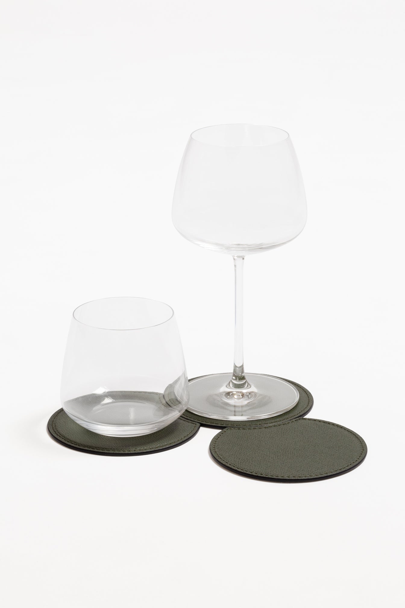 Giobagnara x Piet Boon Form Coasters | Double-Face Leather-Covered Rigid Metal Structure | Stylish and Functional Coasters | Explore a Range of Luxury Home Decor at 2Jour Concierge, #1 luxury high-end gift & lifestyle shop