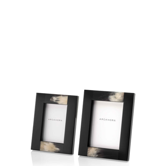 Medea Picture Frame by Arcahorn | Picture frame made of dark horn and wood with a lacquered black gloss finish | Home Decor and Picture Frames | 2Jour Concierge, your luxury lifestyle shop