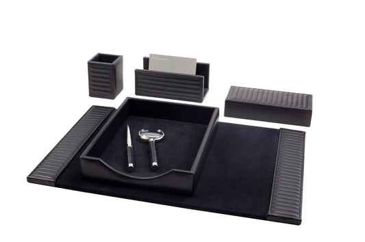 Riviere Celio Lines Quilted Leather-Covered Rectangular Trinket Box | Coordinates Beautifully with the Celio Lines Desk Set | Crafted with Precision and Elegance | Exclusively Available at 2Jour Concierge, #1 luxury high-end gift & lifestyle shop