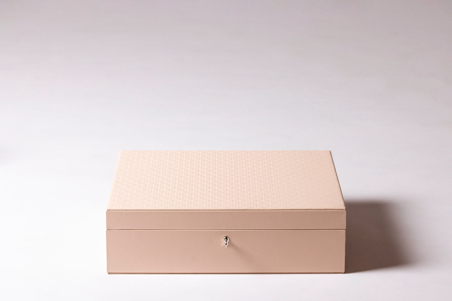 Giobagnara x Elie Saab Monogram Jewellery Box | Leather jewellery box with six spaces and suede lining | Hinged leather lid featuring the Elie Saab Monogram pattern | Accessories | 2Jour Concierge, your luxury lifestyle shop