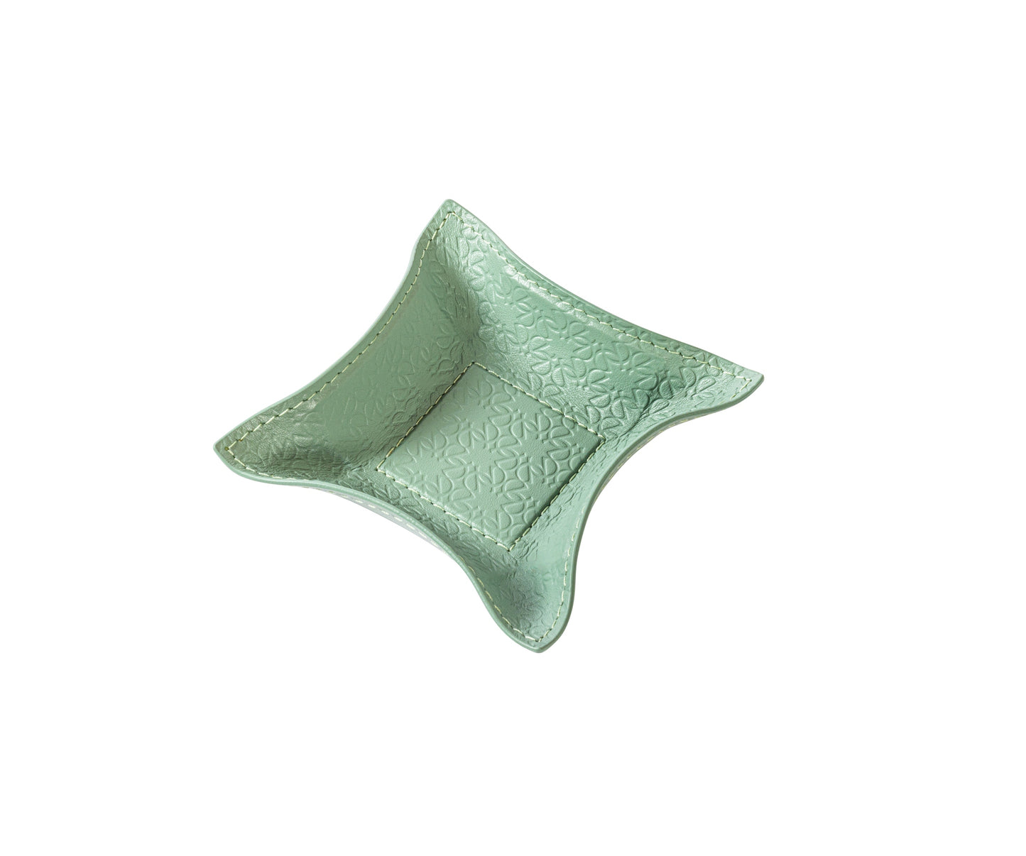 x Elie Saab Leather-Lined Monogram Valet Tray Square Mini w Bendable Sides