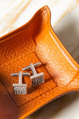 x Elie Saab Leather-Lined Monogram Valet Tray Square Mini w Bendable Sides