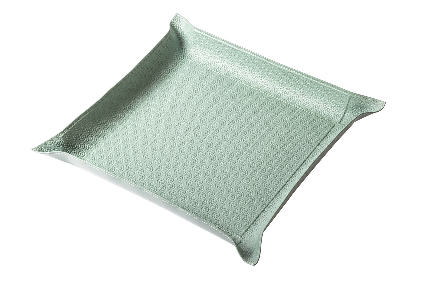 x Elie Saab Leather-Lined Monogram Valet Tray Square XL w Bendable Sides