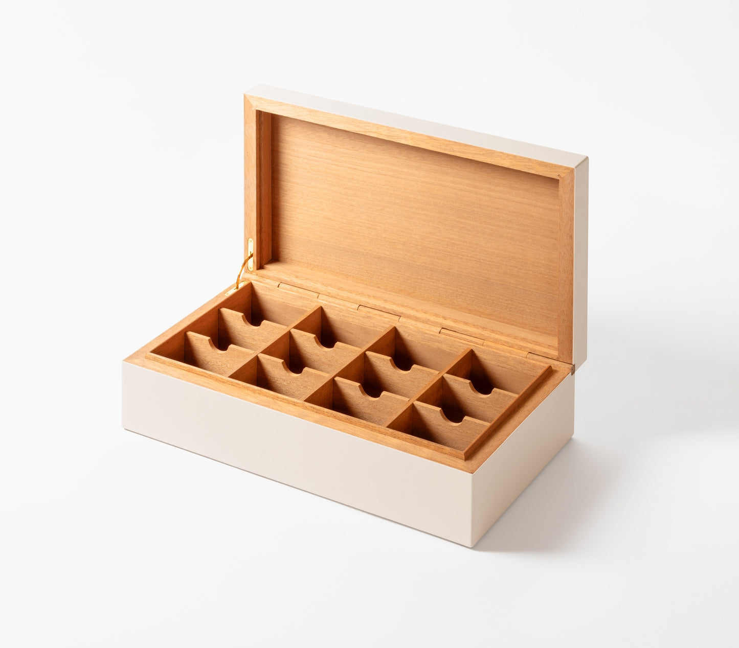 x Elie Saab Leather-Covered Cedar Wood Tea Box
