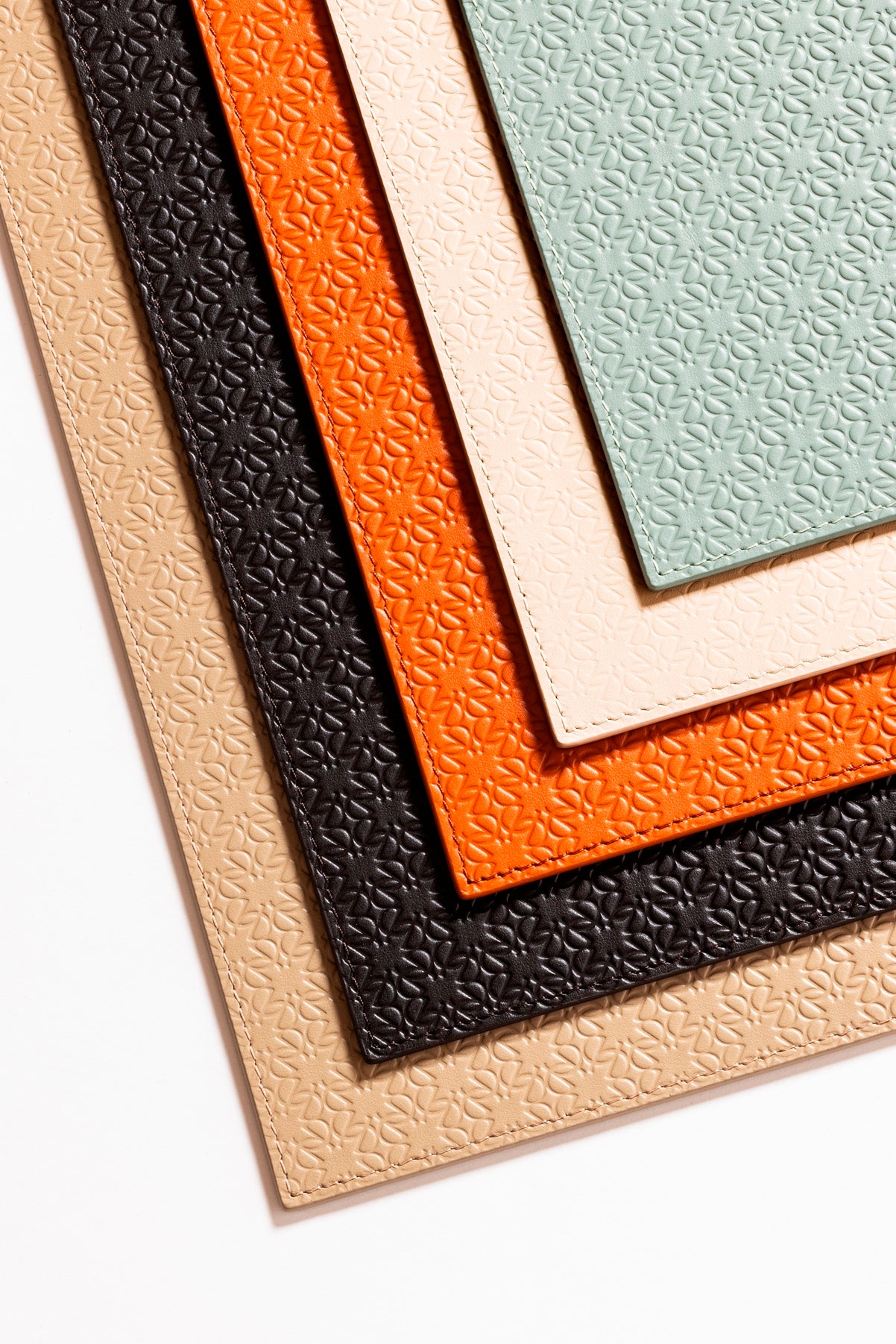 Giobagnara x Elie Saab Monogram Placemat | Leather placemat featuring the Elie Saab Monogram pattern | Tableware and Decor | 2Jour Concierge, your luxury lifestyle shop