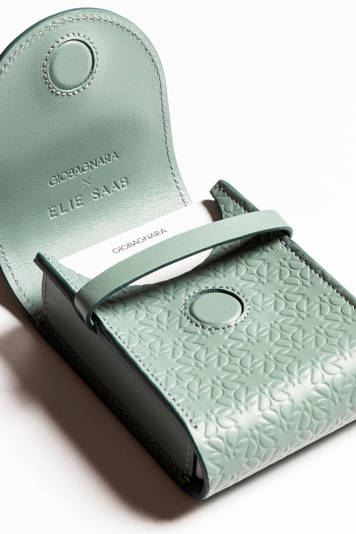 Giobagnara x Elie Saab Monogram Playing Card Pochette | Fine leather gaming card pochette featuring the Elie Saab Monogram pattern | Safeguards individual cards and serves as a stylish accessory for leisure time or holiday seasons | Games and Entertainment | 2Jour Concierge, your luxury lifestyle shop