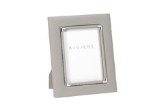 Thea #1 Leather Picture Frame With Metal Details