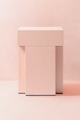 x Francesco Balzano Assoluto Leather-Covered Wood Stool