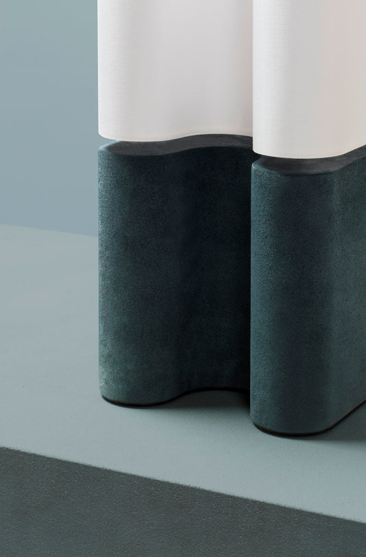 Giobagnara x Francesco Balzano Ossicle Table Lamp | E27 100 W bulb (not included) | Inspired by ancient “Jeu des Osselets,” blending monolithic forms with contemporary minimalism in carefully selected leather and marble finishes | Lighting and Decor | 2Jour Concierge, your luxury lifestyle shop