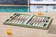 Eva Diamonds Leather-Covered Backgammon Case