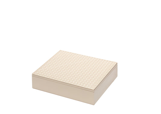 Riviere Eva Handwoven Leather Poker Game Set | Exquisite Design with Handwoven Leather Lid | Includes Deck of High-Quality Playing Cards and Ceramic Poker Chips | Explore a Range of Luxury Poker Game Sets at 2Jour Concierge, #1 luxury high-end gift & lifestyle shop
