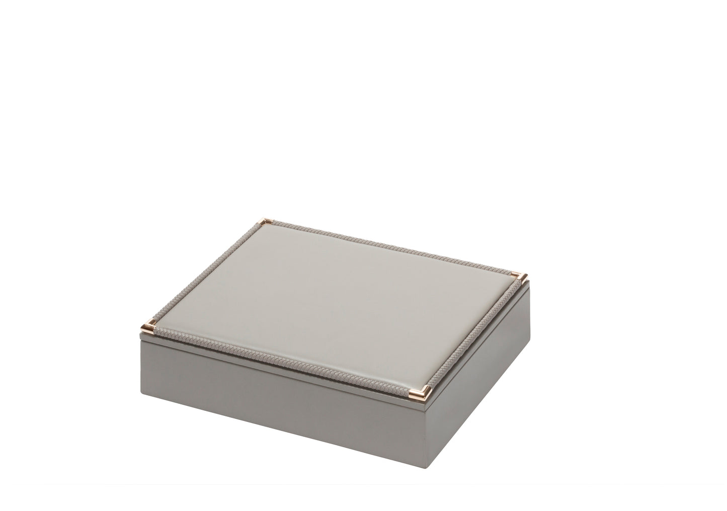 Riviere Thea Leather-Covered Poker Game Set With Braided Trim | Elegant Design with Braided Leather Trim and Metal Details | Includes 2 Decks of High-Quality Playing Cards | Explore a Range of Luxury Poker Game Sets at 2Jour Concierge, #1 luxury high-end gift & lifestyle shop
