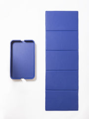 x Poltrona Frau Leather-Covered Soft Yoga Mat with Leather-Covered Holder