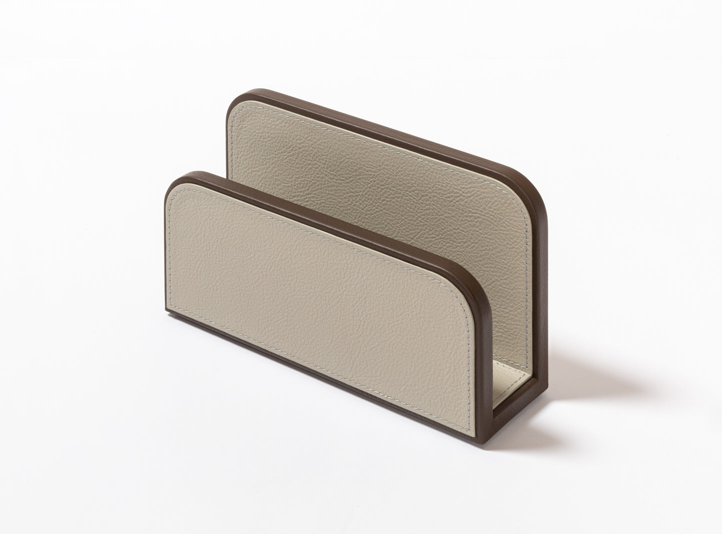 Giobagnara x Poltrona Frau Envelope Holder | Leather-Covered Wood Structure | Made in Pelle Frau® Leather | Discover Luxury Office Accessories at 2Jour Concierge, #1 luxury high-end gift & lifestyle shop