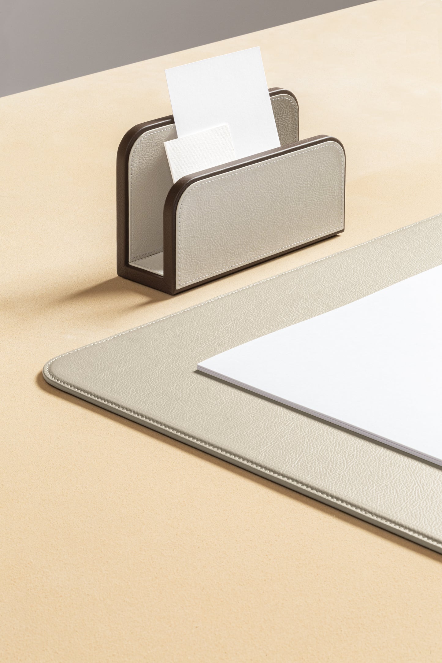 Giobagnara x Poltrona Frau Envelope Holder | Leather-Covered Wood Structure | Made in Pelle Frau® Leather | Discover Luxury Office Accessories at 2Jour Concierge, #1 luxury high-end gift & lifestyle shop