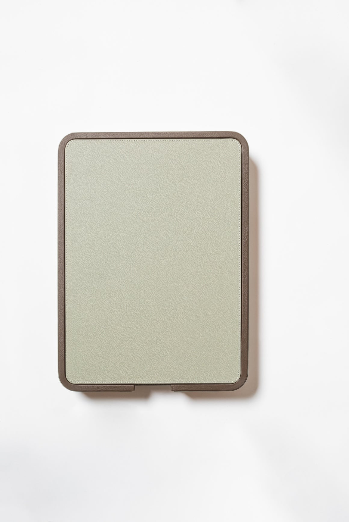 x Poltrona Frau Leather-Covered Wood A4 Paper Tray With Lid