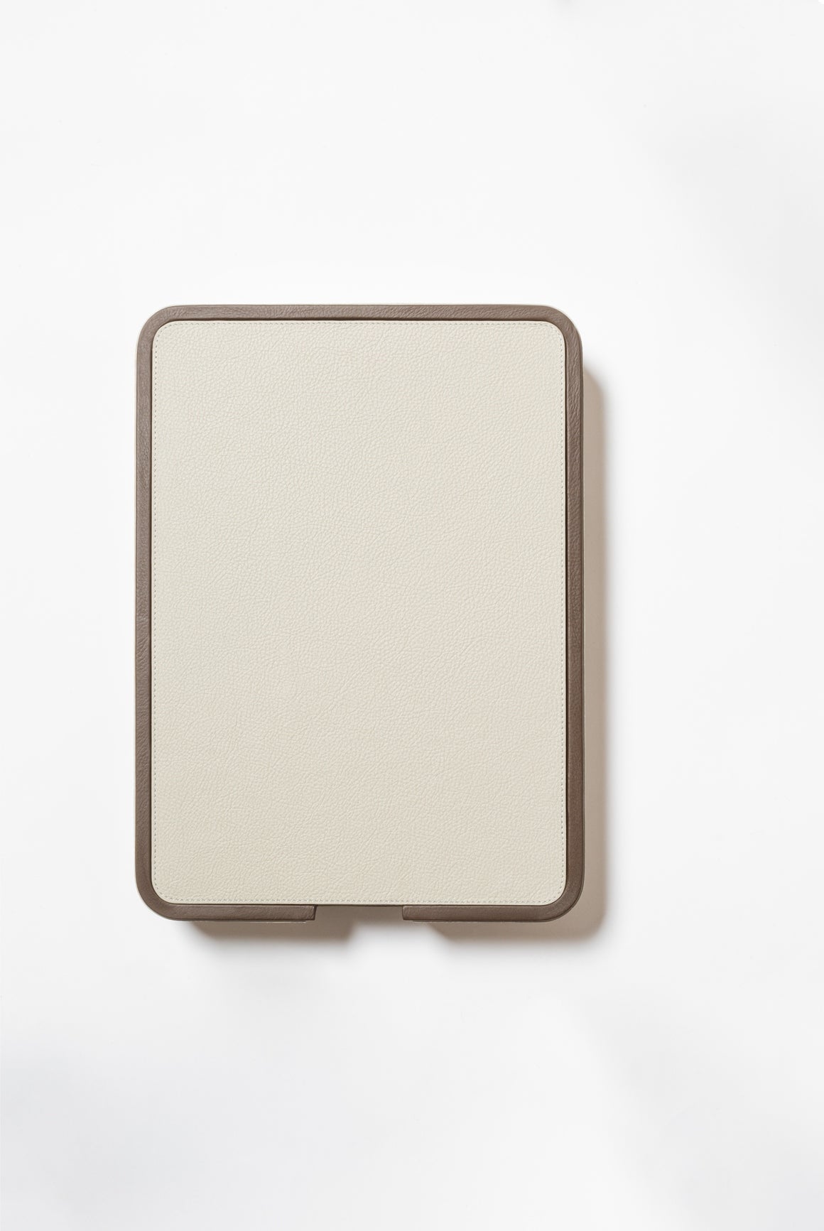 x Poltrona Frau Leather-Covered Wood A4 Paper Tray With Lid