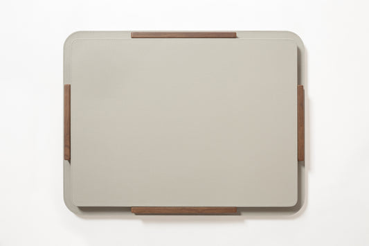 Giobagnara x Poltrona Frau Placemat Holder With 6 Placemats | All-Leather Placemats | Leather-Covered Placemat Holder with Walnut Wood Inserts | Stylish and Elegant Dining Accessories | Explore a Range of Luxury Home Decor at 2Jour Concierge, #1 luxury high-end gift & lifestyle shop