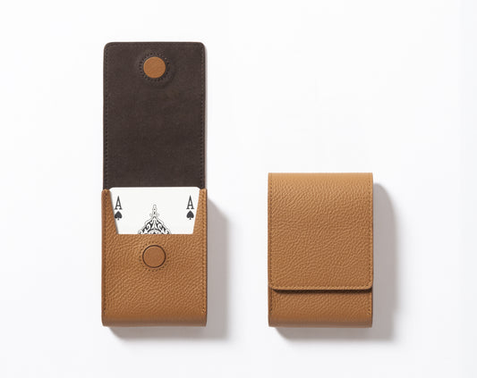 Giobagnara x Poltrona Frau Playing Card Leather Pochette | 2Jour Concierge, #1 luxury high-end gift & lifestyle shop