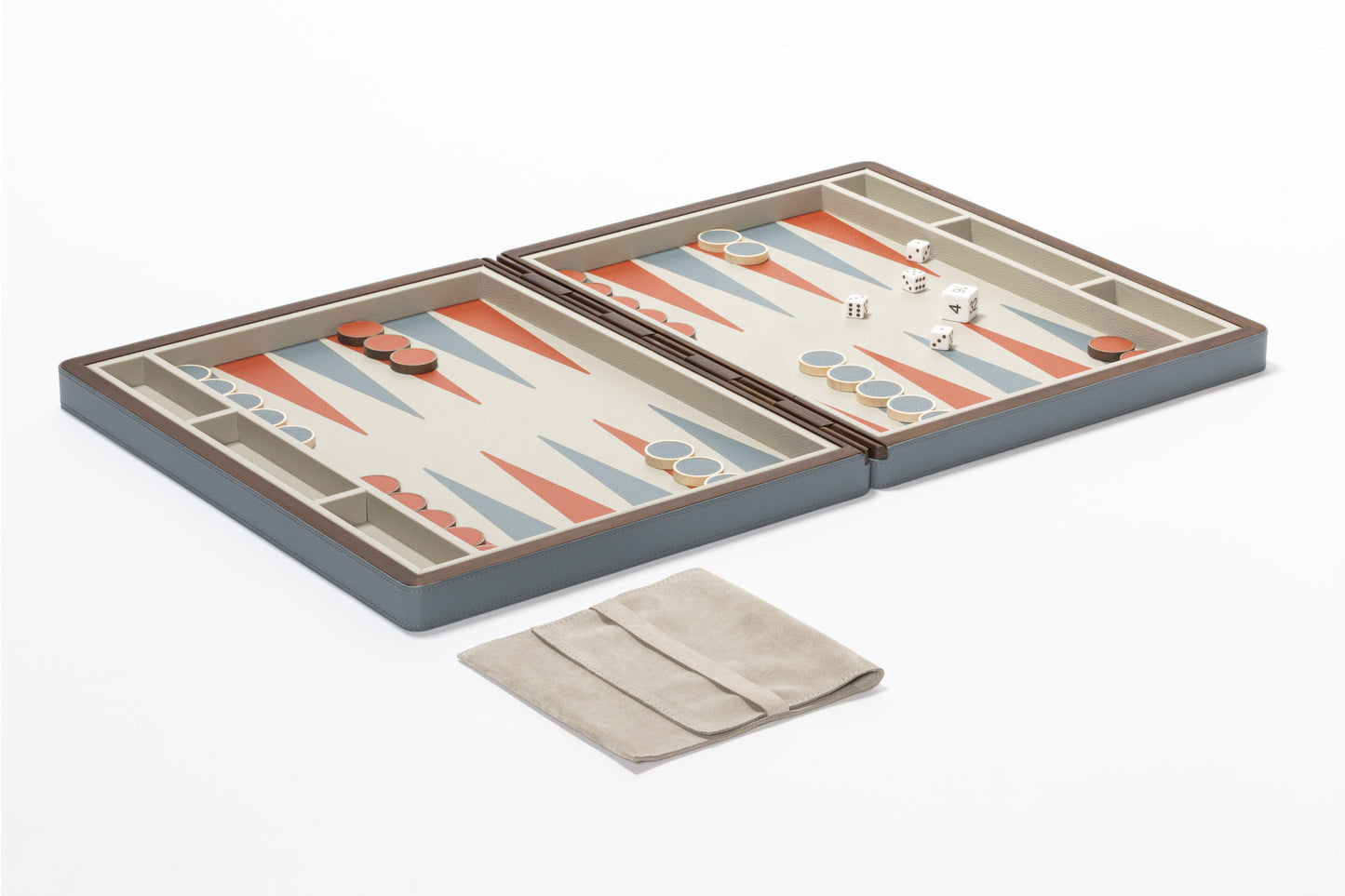 Giobagnara x Poltrona Frau Leather Backgammon Set | 2Jour Concierge, #1 luxury high-end gift & lifestyle shop