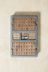 x Poltrona Frau Leather-Covered Wood Mahjong Set