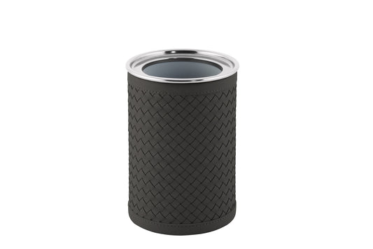 Menfi Handwoven Bottle Cooler by Riviere | Stainless steel thermic structure | Covered with handwoven leather | Barware and Bottle Coolers | 2Jour Concierge, your luxury lifestyle shop