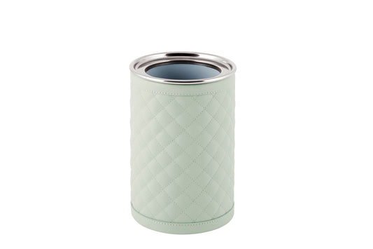 Menfi Diamonds Bottle Cooler by Riviere | Stainless steel thermic structure | Covered with quilted diamonds padded leather | Barware and Bottle Coolers | 2Jour Concierge, your luxury lifestyle shop