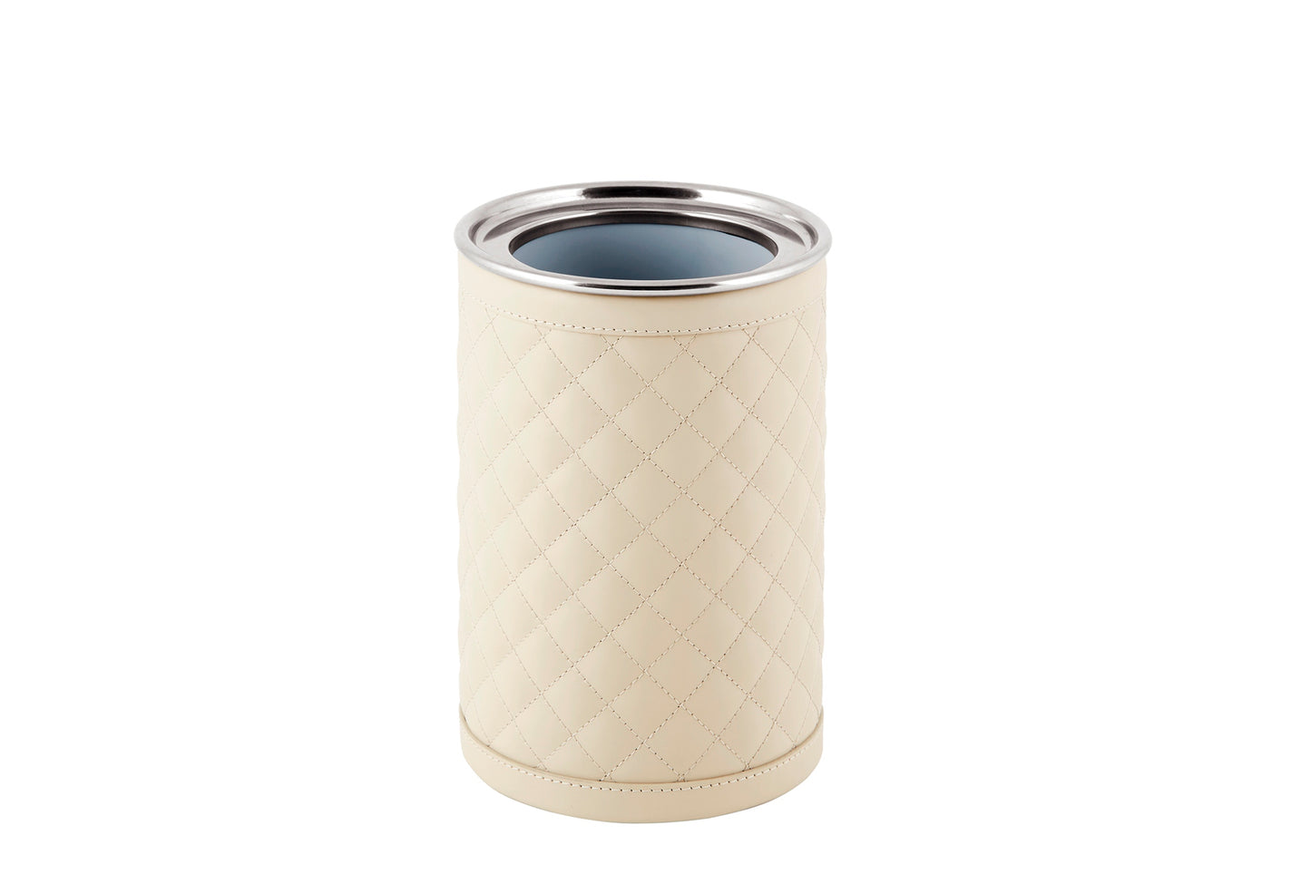 Menfi Diamonds Bottle Cooler by Riviere | Stainless steel thermic structure | Covered with quilted diamonds padded leather | Barware and Bottle Coolers | 2Jour Concierge, your luxury lifestyle shop