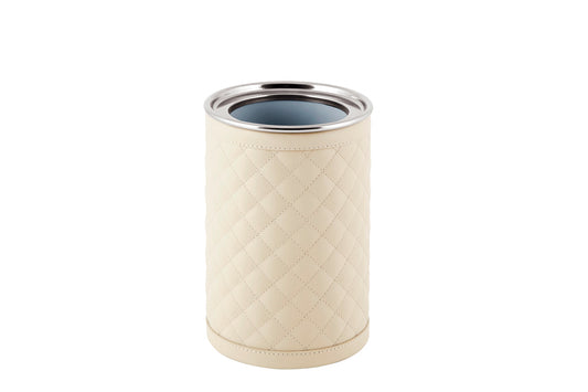 Menfi Diamonds Bottle Cooler by Riviere | Stainless steel thermic structure | Covered with quilted diamonds padded leather | Barware and Bottle Coolers | 2Jour Concierge, your luxury lifestyle shop