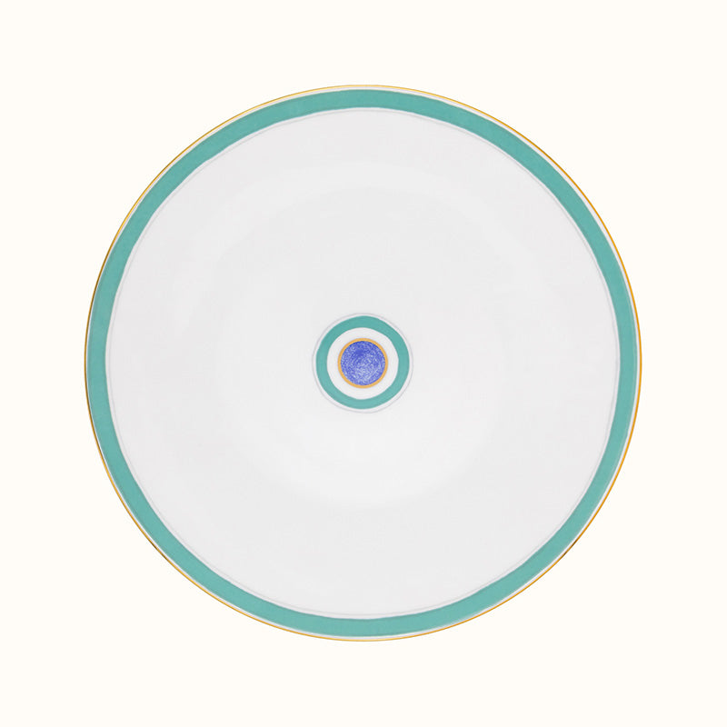 Robert Haviland & C. Parlon Grand Parc | Buffet Plate: Fine Limoges porcelain with hand-applied turquoise and violet motif and smooth, glazed finish, ideal for refined buffet-style presentation with theatrical flair | Tableware & Serveware / Plates | 2Jour Concierge, your luxury lifestyle shop